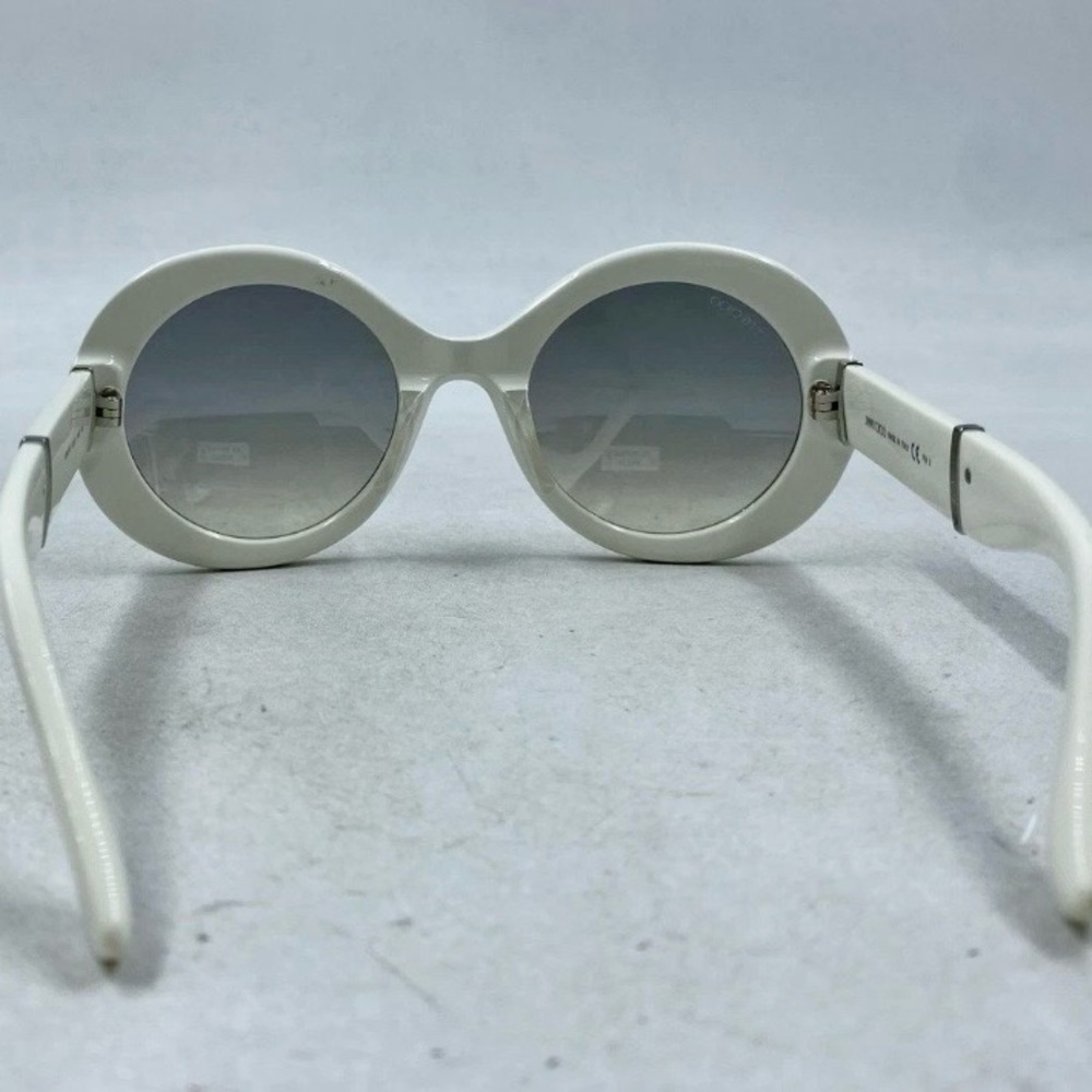 Jimmy Choo WENDY/S White Oversized Round Sunglasses | Italy - Picture 7 of 8